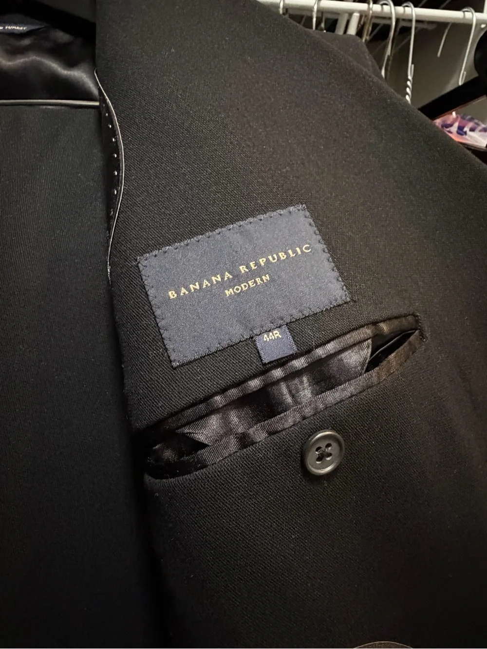Banana Republic Black Modern Men's Blazer